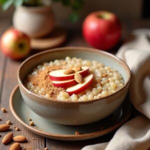 Flux_Dev_A_warm_and_inviting_photograph_of_a_healthy_quinoa_po_1